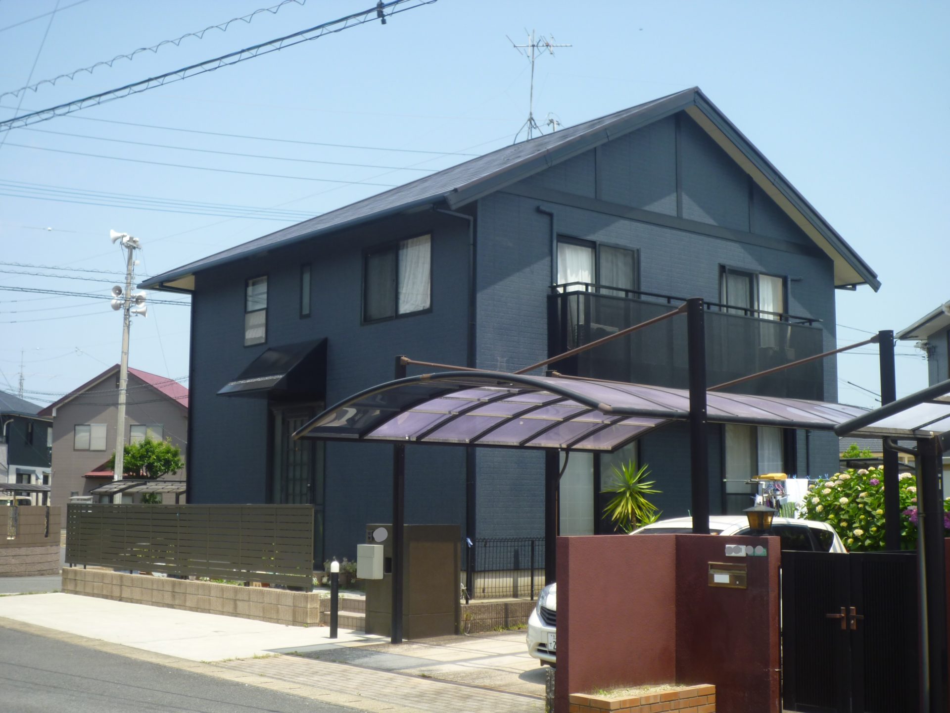 福岡県遠賀郡　外壁塗装：屋根塗装　施工事例